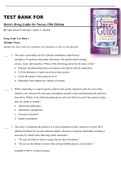 TEST BANK FOR Davis's Drug Guide for Nurses 15th Edition By April Hazard Vallerand, Cynthia A. Sanoski Test 1-4