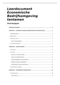 Samenvatting Analyse van de bedrijfsomgeving&comma; Economische Bedrijfsomgeving voor tentamen