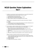NCLEX Question Trainer Explanations Test 7