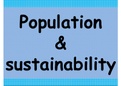 Revision Powerpoint on Populations and sustainability OCR A level Biology 2015