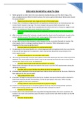 HESI MENTAL HEALTH REVIEWS QUESTIONS &lpar;FINAL EDITION&rpar;