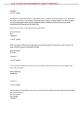 CLST 101 ENGLISH ASSESSMENTS QUESTIONS AND ANSWERS TO SCORE A&plus;- LIBERTY UNIVERSITY