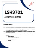 LSK3701 Assignment 2 2022