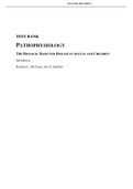 TEST BANK PATHOPHYSIOLOGY THE BIOLOGIC BASIS FOR DISEASE IN ADULTS AND CHILDREN 8th Edition Kathryn L&period; McCance&comma; Sue E&period; Huether