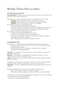 Samenvatting Biologie Mens en Milieu (BVJ)