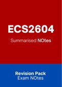  ECS2604 (NOtes, ExamPACK, QuestionPACK)