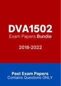 DVA1502 - Exam Questions PACK (2018-2022)
