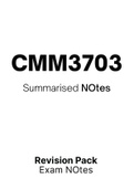 CMM3703 - Summarised NOtes