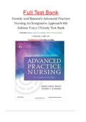 Hamric and Hanson’s Advanced Practice Nursing An Integrative Approach 6th Edition Tracy O’Grady Test Bank . 16 Chapters