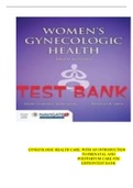 GYNECOLOGIC HEALTH CARE: WITH AN INTRODUCTION TO PRENATAL AND POSTPARTUM CARE 4TH EDITIONTEST BANK