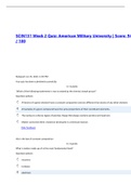 Exam (elaborations) SCIN131 Wk 2 Quiz 94/100 updated