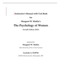 &lbrack;Instructor&rsquo;s Manual with Test Bank for Margaret W&period; Matlin&rsquo;s The Psychology of Women Seventh Edition &lpar;2012&rpar;