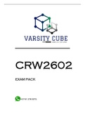 CRW2602 MCQ EXAM PACK 2022