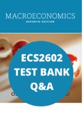 ECS2602 TEST BANK (Questions and Answers) - 98 Pages