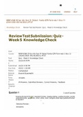 NURS 6568 Knowlwdge Check 5 Quiz and Answers