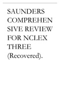 SAUNDERS COMPREHENSIVE REVIEW FOR NCLEX THREE (Recovered)