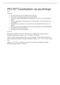 Alle Case uitwerkingen Grondslagen En Geschiedenis Van De Psychologie &lpar;PSY1027&rpar; 