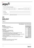 AQA AS-Level Biology Paper 1 Qp 2021