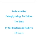 Understanding Pathophysiology 7th Edition Test Bank by Sue Huether and Kathryn McCance ISBN 9780323054362 