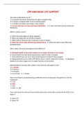 CPR AND BASIC LIFE SUPPORT REVIEW EXAM