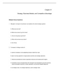 Essentials of Strategic Management, Gamble - Exam Preparation Test Bank (Downloadable Doc)
