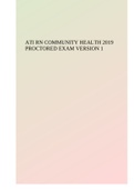 ATI RN COMMUNITY HEALTH 2019 PROCTORED EXAM VERSION 1