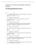 Essentials of Strategic Management&comma; Hill - Exam Preparation Test Bank &lpar;Downloadable Doc&rpar;