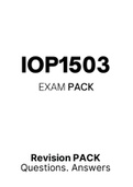 IOP1503 - MCQ ExamPACK  (2022)