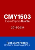 CMY1503 - Exam Questions PACK (2015-2020)