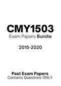 CMY1503 - Exam Revision Questions (2015-2020) 