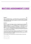 MAT1503 ASSIGNMENT 2 2022