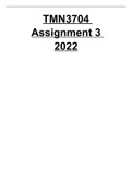 TMN3704 ASSIGNMENT 3 2022