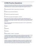 CCRN Practice Questions and Answers 2022&sol;202 with complete solutions&period;