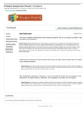 Pediatric Shadow Health&lowbar;DR&lowbar;SelfReflection&period;&sol; NR 509&lowbar; Complete Rationale