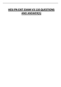 Exam &lpar;elaborations&rpar; HESI PN EXIT V3 2022 UPDATED 