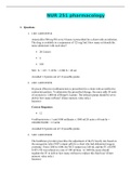 Exam (elaborations) NUR 251 pharmacology Quiz 1 Solved (NUR251) 