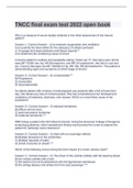 TNCC final exam test 2022 open book questions & answers latest  updated to score A