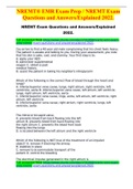 NREMT&reg; EMR Exam Prep &sol; NREMT Exam Questions and Answers&sol;Explained 2022&period;