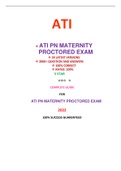 ATI PN MATERNITY PROCTORED EXAM (34 EXAM SETS):LATEST-2022