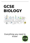 Grade 8/9- GCSE biology Flashcards. Everything You Need To Know!