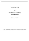 Fixed Income Analysis, Fabozzi - Downloadable Solutions Manual (Revised)