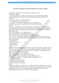Essentials of Pediatric Nursing 4th Edition Kyle Carman Test Bank (A+ GRADED 100% VERIFIED)