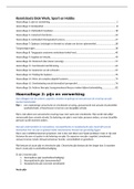 samenvatting kennistoets werk&comma; sport en hobby 