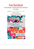 Gerontologic Nursing 6th Edition Meiner Test Bank (All 29 Chapters)Gerontologic Nursing 6th Edition Meiner Test Bank (All 29 Chapters)