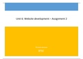 Unit 6: Website Development - Assignment 2 & 3 (Learning Aim B & C) (All Criterias Met)