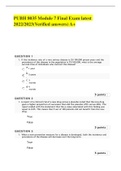 PUBH 8035 Module 7 Final Exam latest 2022&sol;2023&lpar;Verified answers&rpar; A&plus;