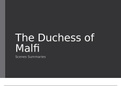 Duchess of Malfi Scene Summaries