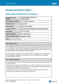 Professional Practice Assignment-Pearson BTEC Level 5 Higher National Diploma in Computing and Software Development (Edexcel HND)