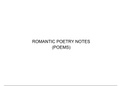 A* Romantic Poetry Notes