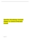 BIOLOGY 206 OpenStax Microbiology Test Bank- Chapter 13 Control of Microbial Growth